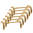 Conjunto 6 Dencansos para Talheres Lorena 8cm x 4cm x 2cm Dourado Zamac - Wolff