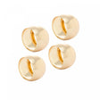 Conjunto 4 Anéis para Guardanapo de Aço Circle Dourado - Lyor
