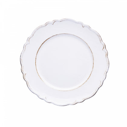 Sousplat Patinado de Plástico Moon Branco - Lyor