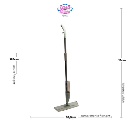 Mop Spray com Cabo Fixo e Reservatório de Água  - Lyor