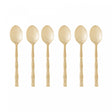 Conjunto 6 Colheres de Sobremesa de Aço Inox Bambu Elegant - Lyor