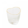 Copo de Shot de Vidro Coração com Fio de Ouro - Lyor