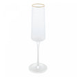 Taça de Champagne Martelada com Fio de Ouro – Lyor