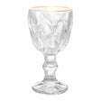 Taça de Licor de Vidro com Fio de Ouro Diamond - Lyor