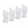 Conjunto 4 Divisórias para Geladeira de Plástico Ajustáveis 3cm x 8cm x 5cm - Lyor