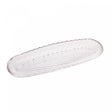 Prato Decorativo de Cristal Leaf 39cm x 13,5cm x 3cm - Lyor