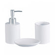 Conjunto 3 Peças para Banheiro de Cerâmica Lille Branco - Lyor