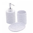 Conjunto 3 Peças para Banheiro de Cerâmica Cannes Branco - Lyor