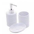 Conjunto 3 Peças para Banheiro de Cerâmica Toulon Branco - Lyor