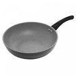 Frigideira Wok de Indução em Alumínio com Revestimento Antiaderente Granito Chef Cinza 28cm - Lyor