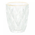 Copo de Vidro com Fio de Ouro Diamond 270ml - Lyor
