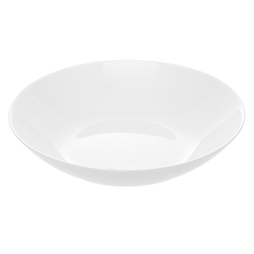 Conjunto 6 Pratos Fundos Zelie Luminarc Ø20cm Branco Vidro Opalino AM - Rojemac Profissional