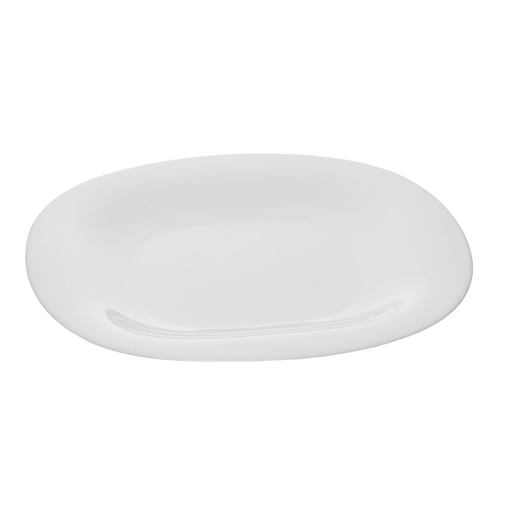 Prato Raso Carine Luminarc 27cm x 27cm Branco Vidro Opalino - Rojemac Profissional