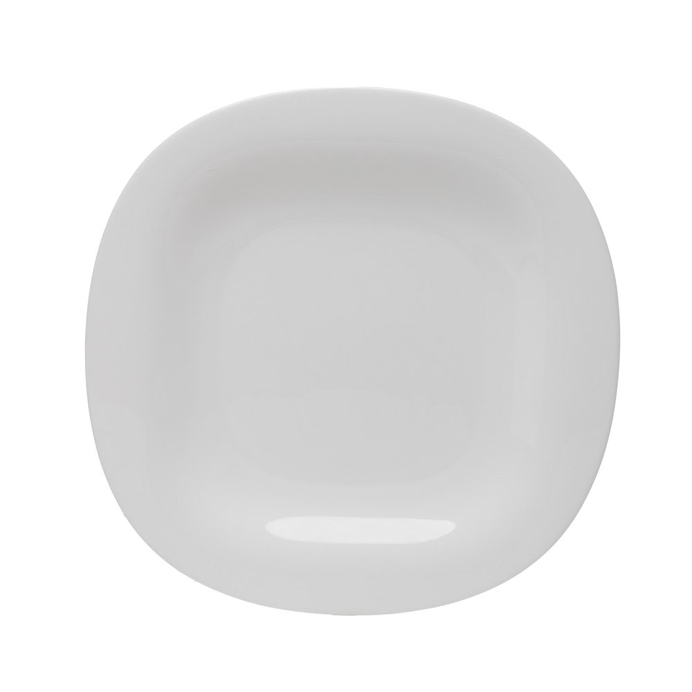 Prato Raso Carine Luminarc 27cm x 27cm Branco Vidro Opalino - Rojemac Profissional