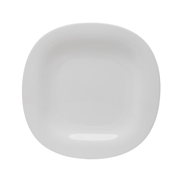 Prato Raso Carine Luminarc 27cm x 27cm Branco Vidro Opalino - Rojemac Profissional