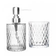 Conjunto 2 Peças para Banheiro de Vidro Diamond Lyor