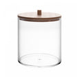 Pote de Poliestireno com Tampa de Bambu My Box 9,5cm x 9,5cm x 10,5cm - Lyor