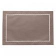 Lugar Americano de Poliéster e Linho Lévis Marrom 45cm x 30cm - Lyor