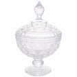Potiche de Cristal com Pé Diamond 15cm x 23cm - Lyor