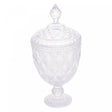 Potiche de Cristal com Pé Diamond 15cm x 32cm - Lyor