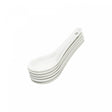 Conjunto 6 Colheres para Finger Food de Porcelana Branca 12cm x 13cm x 4,5cm - Lyor