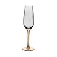 Taça de Champagne De Vidro Com Haste Âmbar Classic 230Ml - Wolff