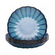 Conjunto 4 Pratos para Risoto de Cerâmica Azul 23cm - Wolff