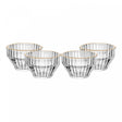 Conjunto 4 Bowls Com Fio De Ouro Império 11Cm X 11Cm X 6,5Cm Cristal Wolff