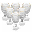 Conjunto 6 Taças de Água com Fio de Ouro Brand 320ml Vidro - Wolff