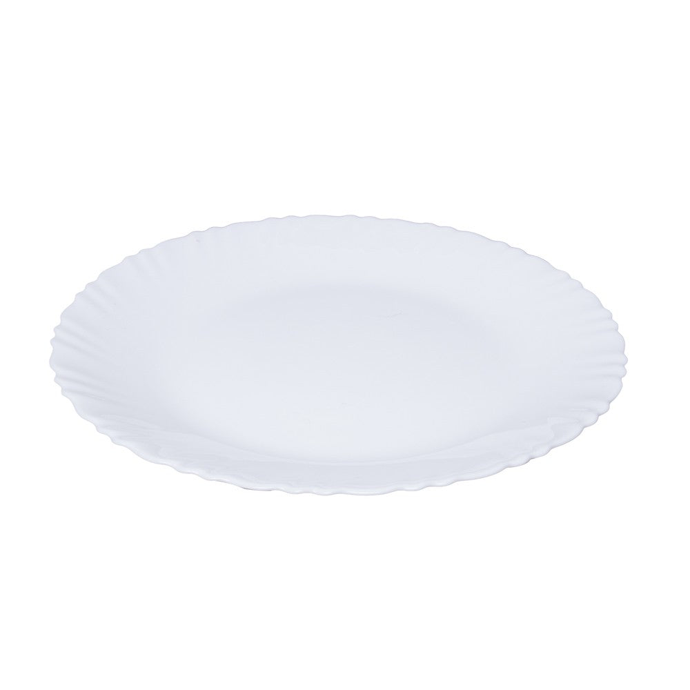 Conjunto 6 Pratos para Sobremesa Feston Luminarc Ø19cm Branco Vidro Opalino AM Rojemac Profissional