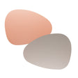 Conjunto 2 Lugares Americanos PVC Dupla Face Rosa e Cinza Claro 43cm x 32cm AM - Wolff