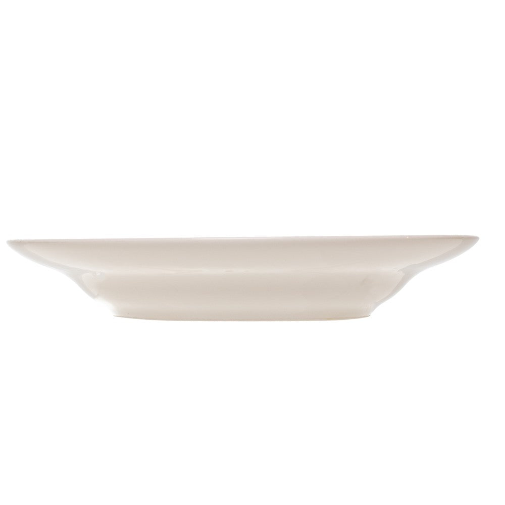 Jogo 6 Pratos Fundos Herbelle 21,5cm Branco Cerâmica - Wolff