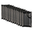 Jogo 12 Pratos com Molheira 50ml 19cm x 11cm x 2,5cm Preto Melamina - Rojemac Profissional