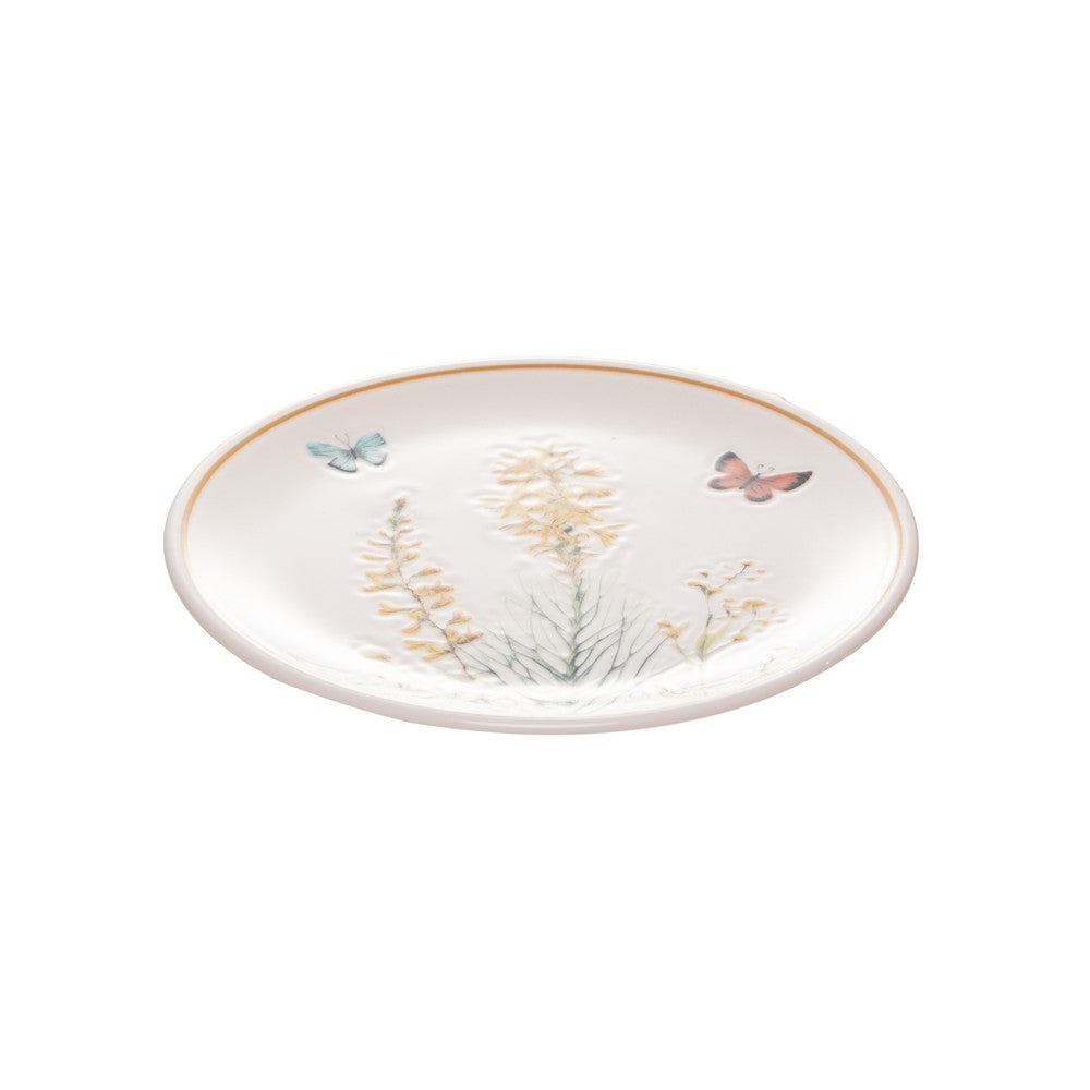 Jogo 6 Pratos para Sobremesa Herbelle 19cm Branco Cerâmica - Wolff