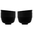 Jogo 12 Bowls 425ml Preto Melamina - Rojemac Profissional
