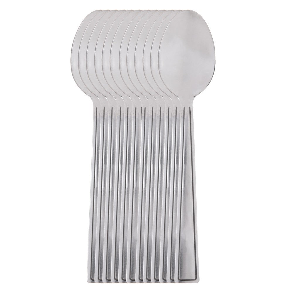 Jogo 12 Colheres para Mesa Logan 18,5cm Aço Inox - Rojemac Profissional
