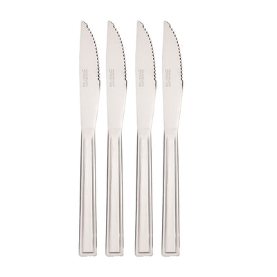 Jogo 4 Facas para Churrasco Logan 20,5cm Aço Inox - Rojemac Profissional