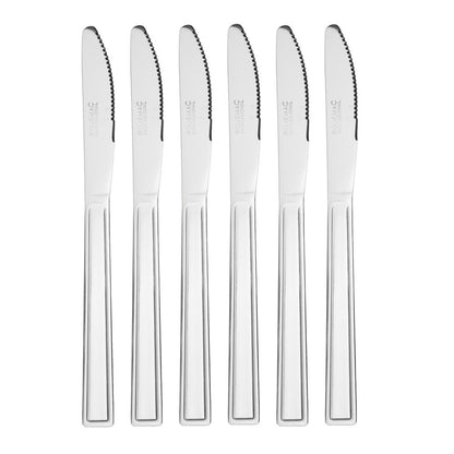 Jogo 6 Facas para Sobremesa Logan 18,5cm Aço Inox - Rojemac Profissional