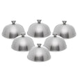 Jogo 6 Tampas Cloches Ø23cm x 12cm Aço Inox - Rojemac Profissional