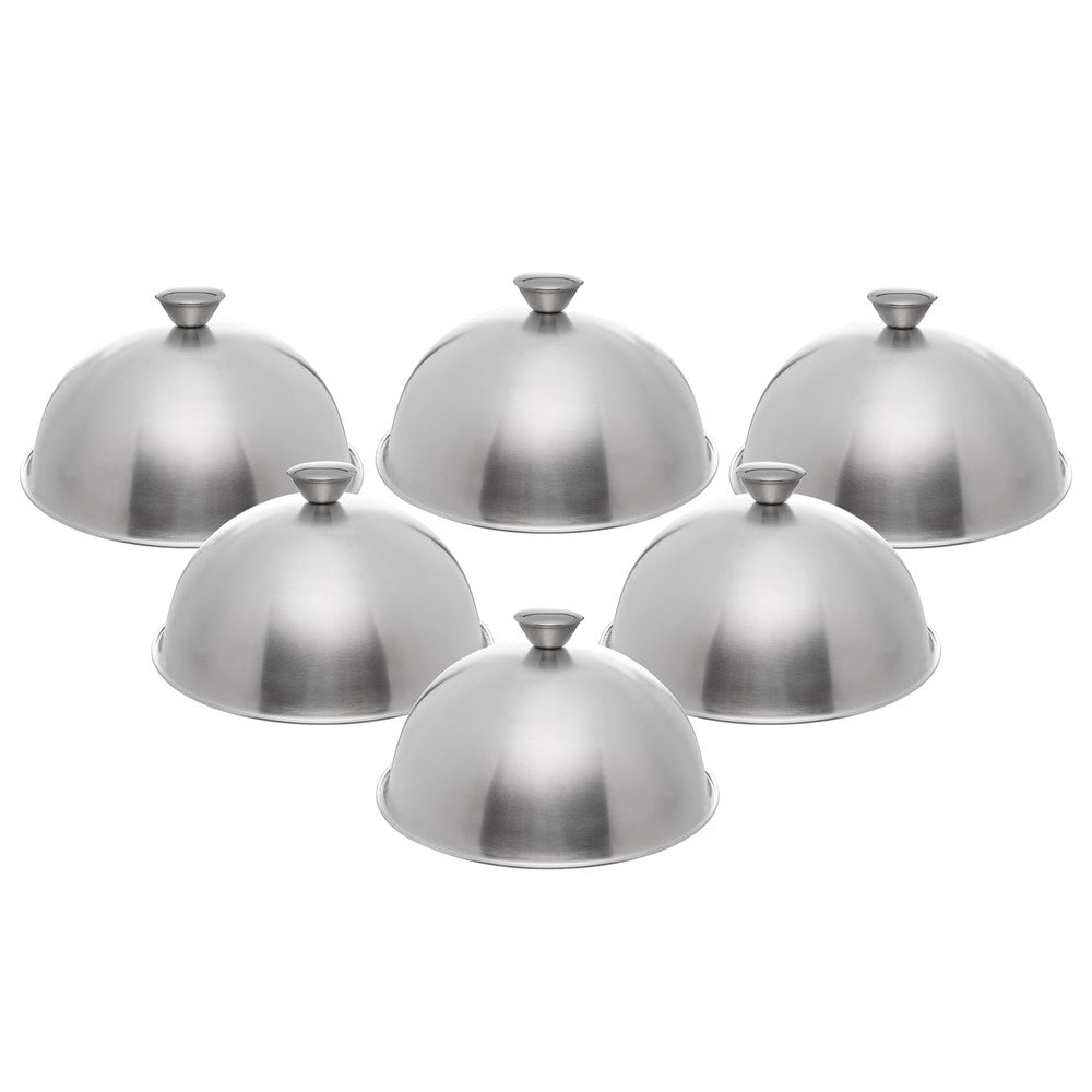 Jogo 6 Tampas Cloches Ø23cm x 12cm Aço Inox - Rojemac Profissional