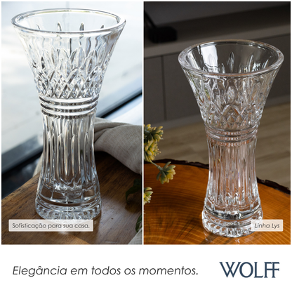 Vaso Cristal Lys 16cm x 30cm - Wolff
