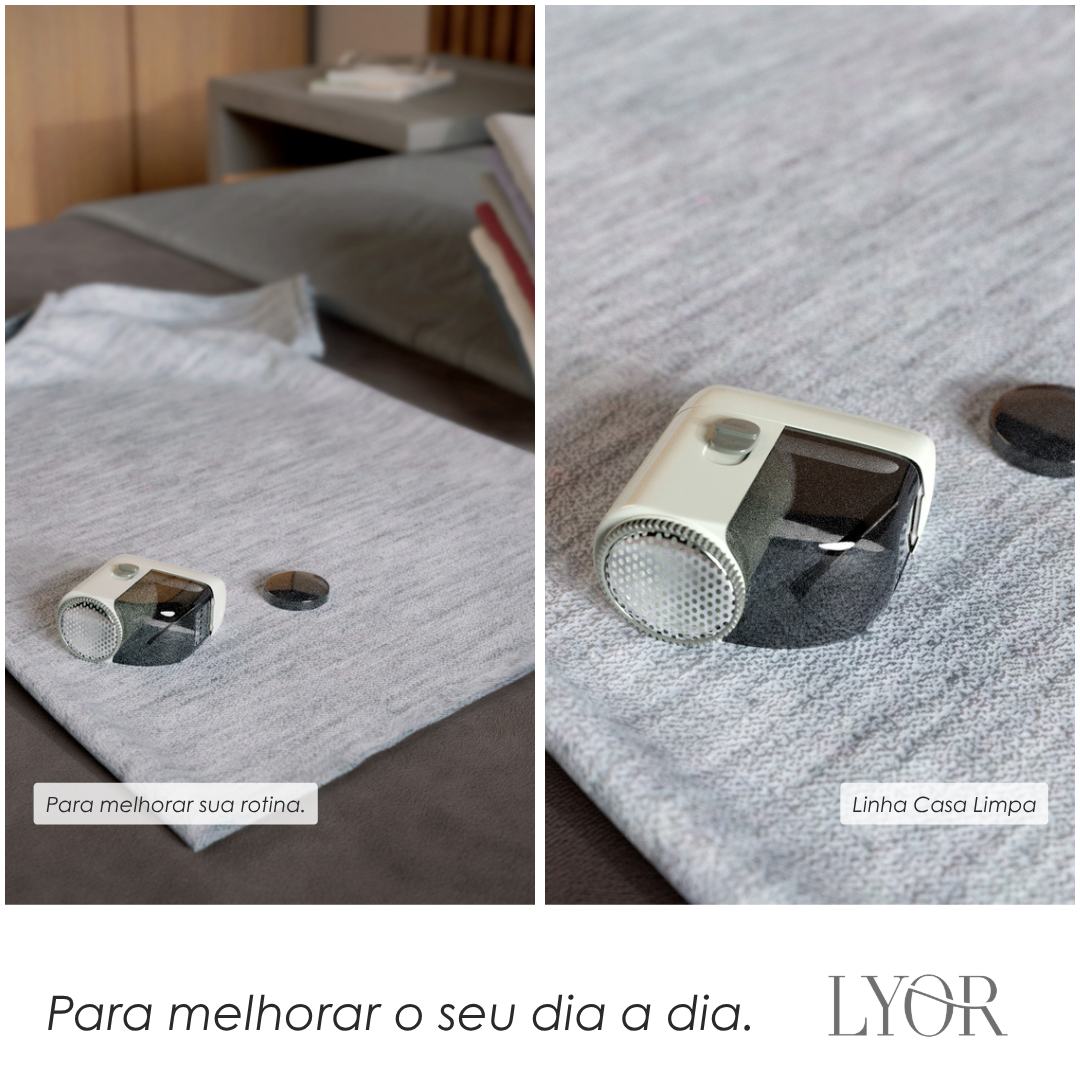 Papa Bolinha de Plástico e Aço Inox Cinza Chumbo - Lyor