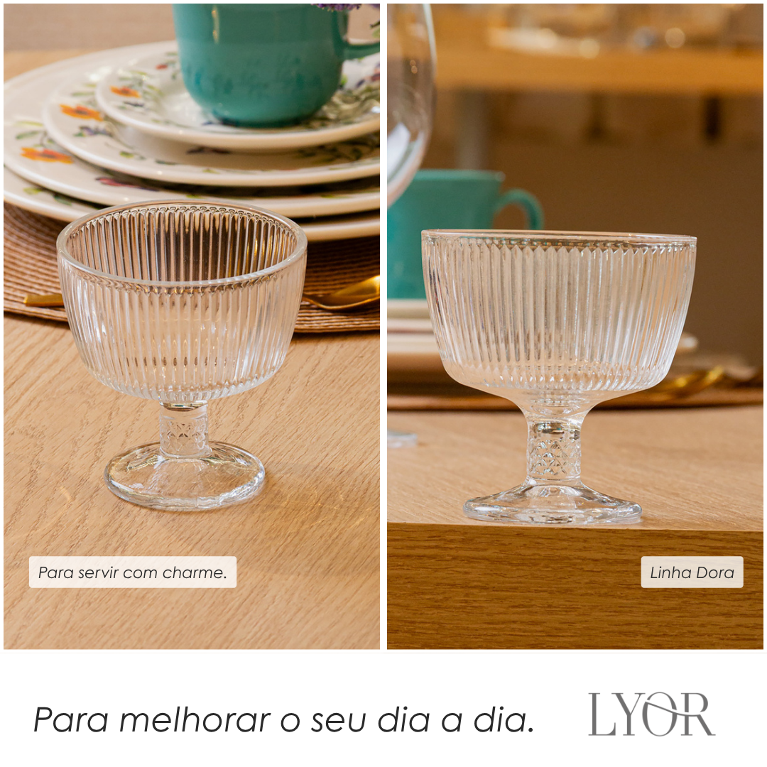 Taça de Sobremesa Dora 160ml Cristal Ecológico - Lyor