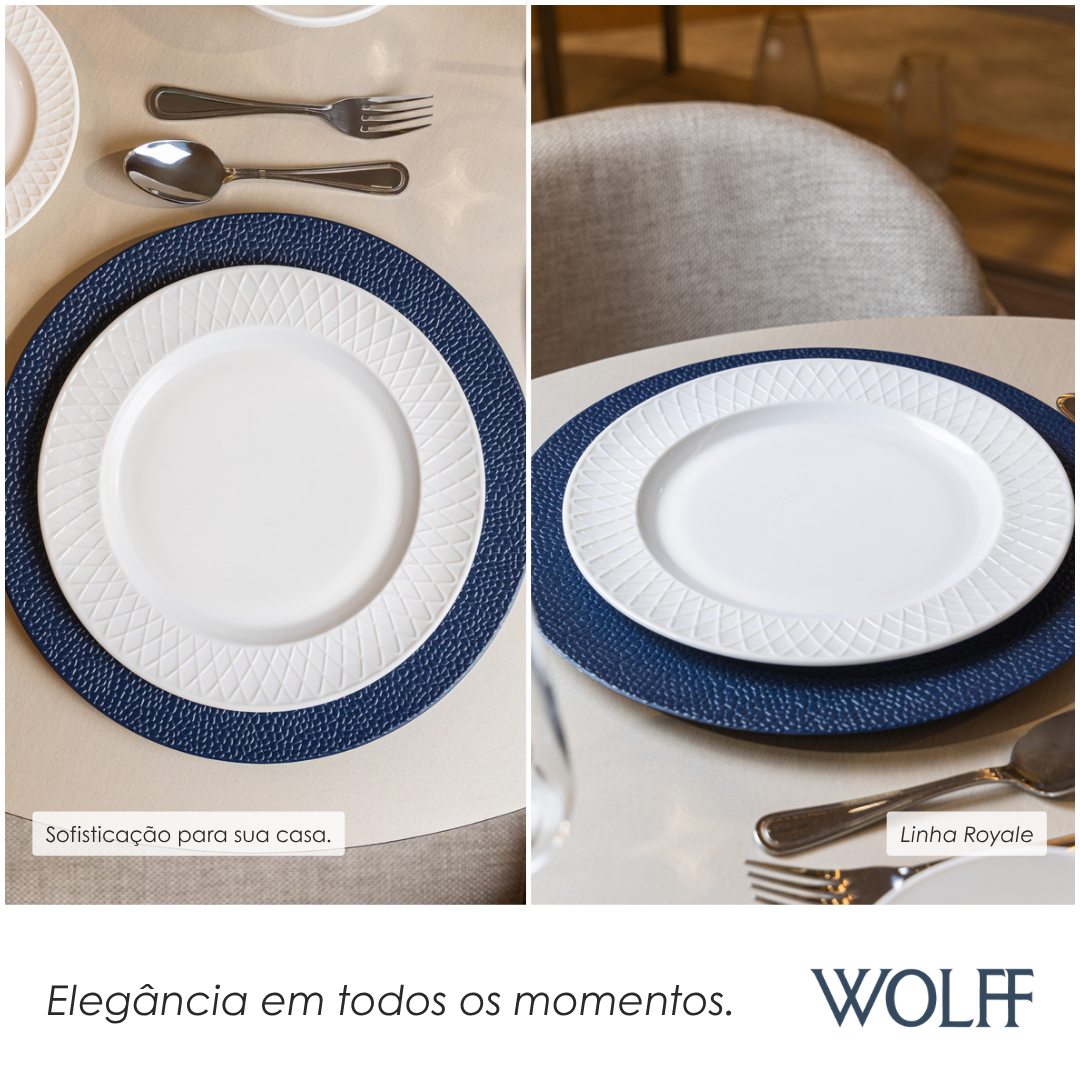 Prato Raso Royale 26,5cm Opalino - Wolff