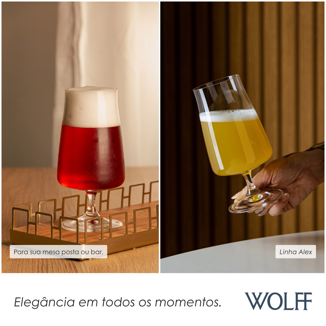 Jogo 6 Taças de Cerveja - Bohemia Alex 380Ml | Wolff