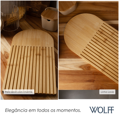 Tábua Lavie 30cm x 19cm x 1cm Bambu - Wolff