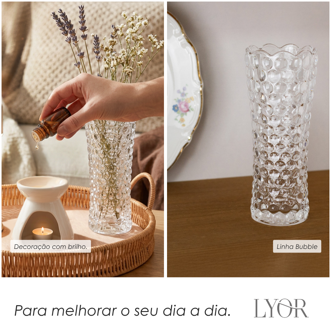 Vaso de Vidro Bubble - Lyor