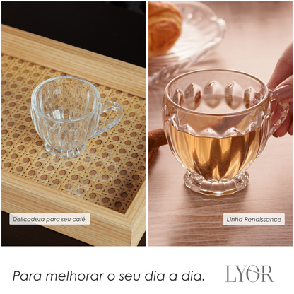 Xícara Renaissance 80ml Cristal Ecológico - Lyor