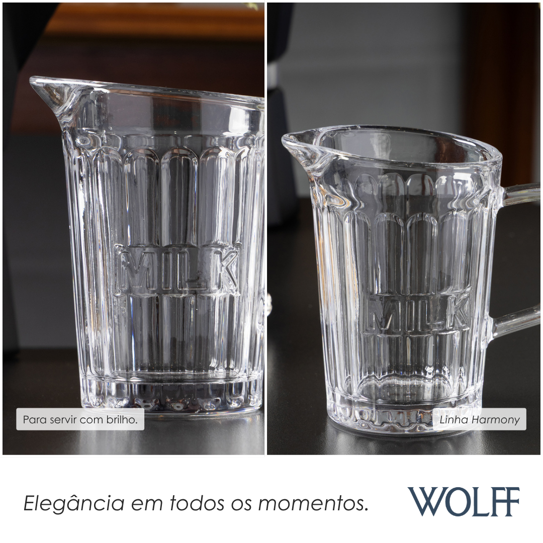 Leiteira Harmony 290ml Vidro - Wolff