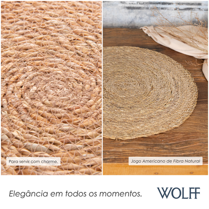Jogo Americano de Fibra Natural Juta 37cm - Wolff